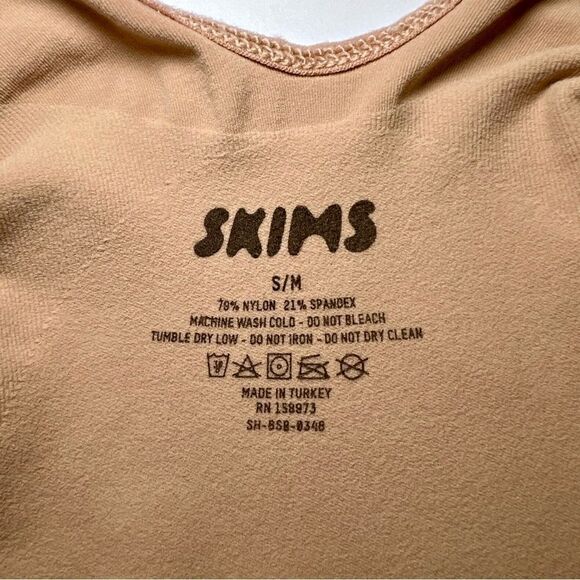 SKIMS Seamless Sculpt Brief Bodysuit in Ochre - Picture 3 of 6